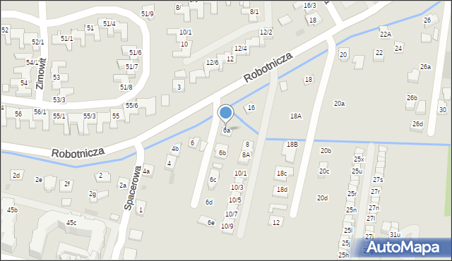 Rzeszów, Robotnicza, 6a, mapa Rzeszów