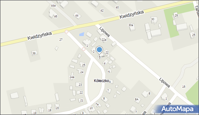 Sadlinki, Robotnicza, 3, mapa Sadlinki