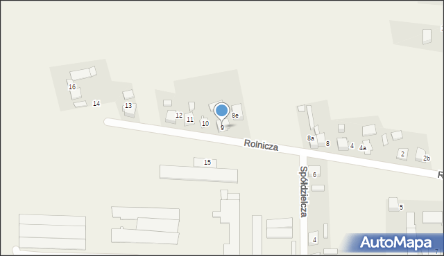 Sadów, Rolnicza, 9, mapa Sadów