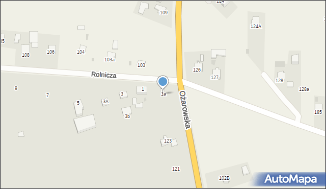 Sandomierz, Rolnicza, 1a, mapa Sandomierza
