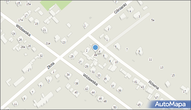 Sieradz, Równa, 4a, mapa Sieradz