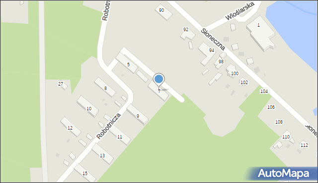 Skarżysko-Kamienna, Robotnicza, 7, mapa Skarżysko-Kamienna
