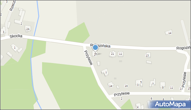 Skoki, Rogozińska, 27, mapa Skoki