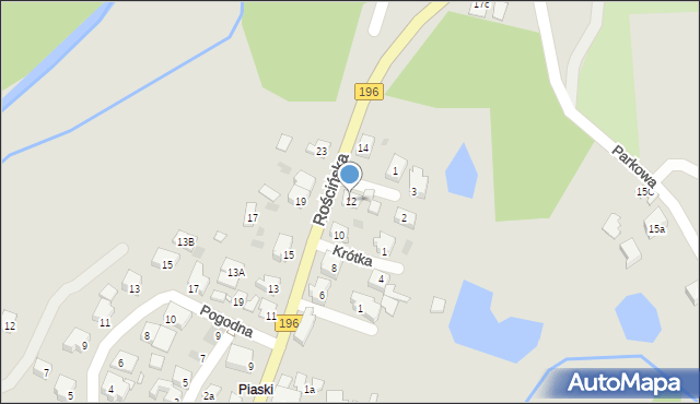 Skoki, Rościńska, 12, mapa Skoki