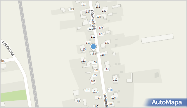 Słowik, Równoległa, 113, mapa Słowik