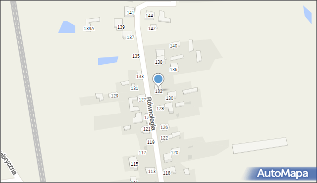 Słowik, Równoległa, 132, mapa Słowik