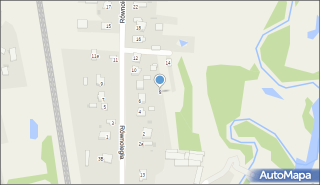 Słowik, Równoległa, 8, mapa Słowik