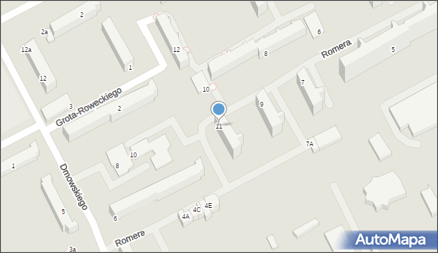 Słupsk, Romera Eugeniusza, prof., 11, mapa Słupska