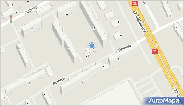 Słupsk, Romera Eugeniusza, prof., 2b, mapa Słupska