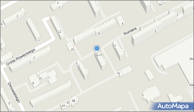 Słupsk, Romera Eugeniusza, prof., 9, mapa Słupska