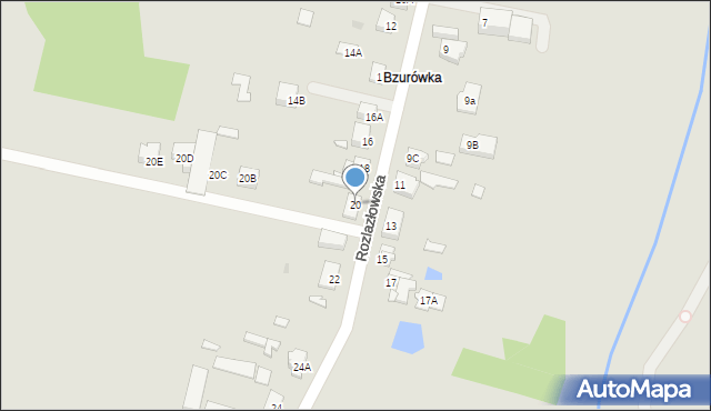 Sochaczew, Rozlazłowska, 20, mapa Sochaczew