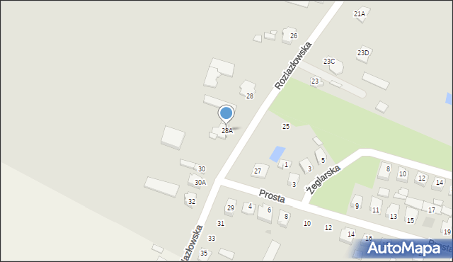 Sochaczew, Rozlazłowska, 28A, mapa Sochaczew