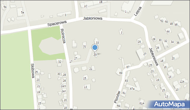 Sosnowiec, Rolnicza, 23, mapa Sosnowca