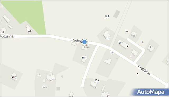 Stanięcino, Rodzinna, 15, mapa Stanięcino