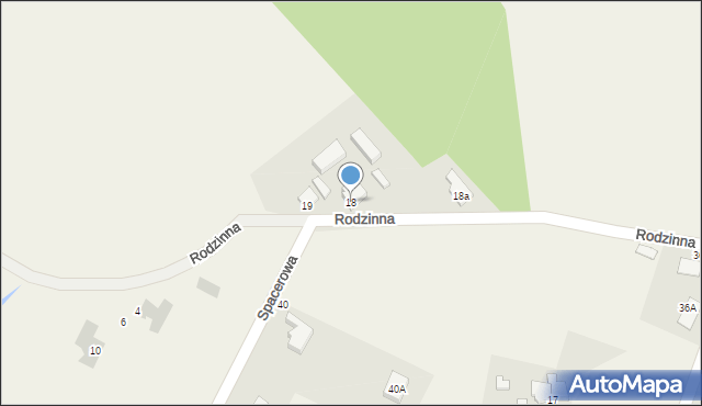 Stanięcino, Rodzinna, 18, mapa Stanięcino