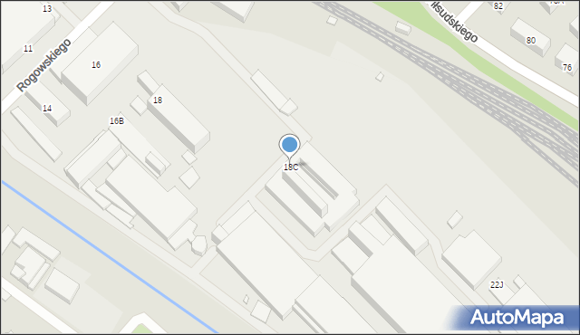 Starachowice, Rogowskiego Władysława, inż., 18C, mapa Starachowic