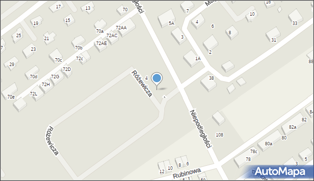 Stargard, Różewicza Tadeusza, 2, mapa Stargard