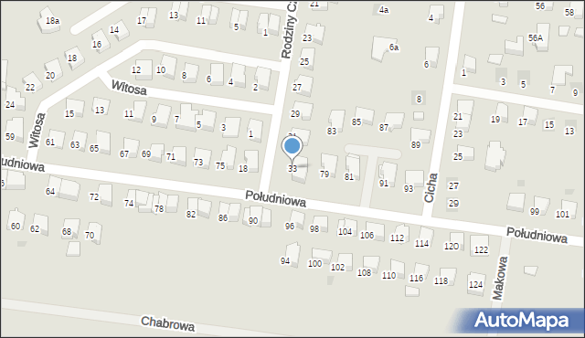 Starogard Gdański, Rodziny Czosków, 33, mapa Starogard Gdański