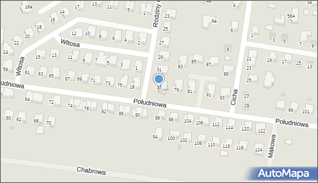 Starogard Gdański, Rodziny Czosków, 33A, mapa Starogard Gdański