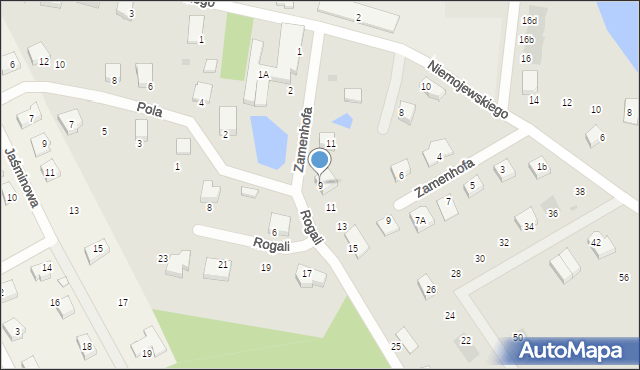 Starogard Gdański, Rogali Wincentego, 9, mapa Starogard Gdański