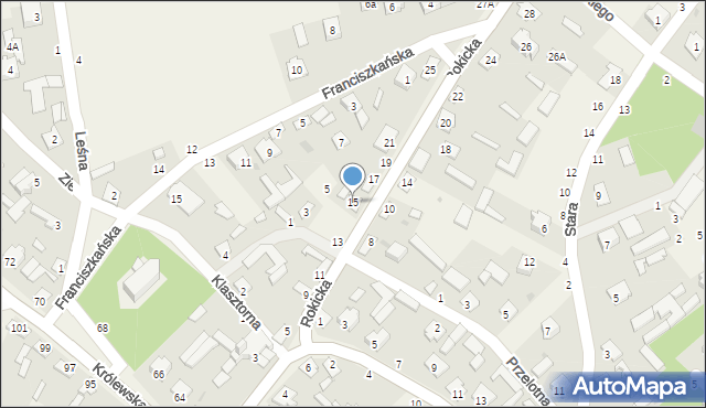 Stężyca, Rokicka, 15, mapa Stężyca