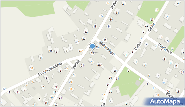 Stężyca, Rokicka, 28, mapa Stężyca