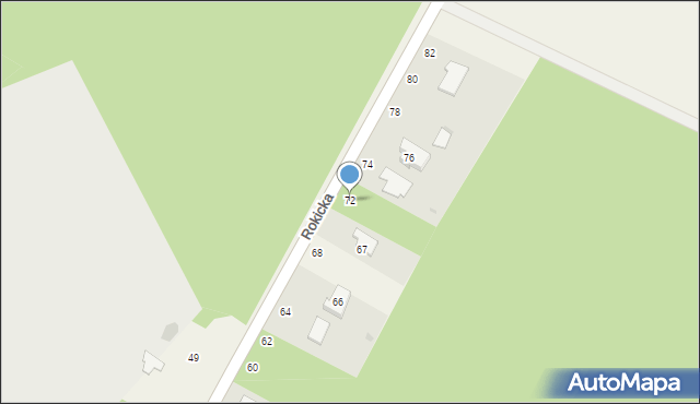 Stężyca, Rokicka, 72, mapa Stężyca