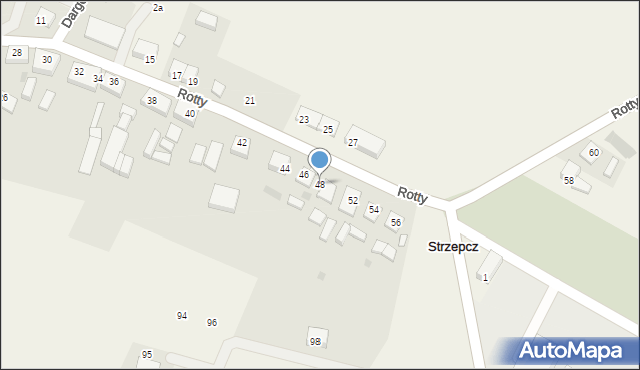 Strzepcz, Rotty Józefa, ks., 48, mapa Strzepcz