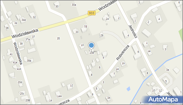 Studzionka, Robotnicza, 10a, mapa Studzionka