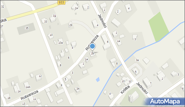 Studzionka, Robotnicza, 1b, mapa Studzionka