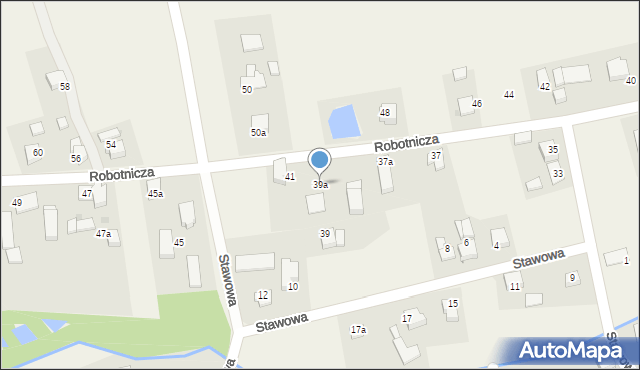 Studzionka, Robotnicza, 39a, mapa Studzionka