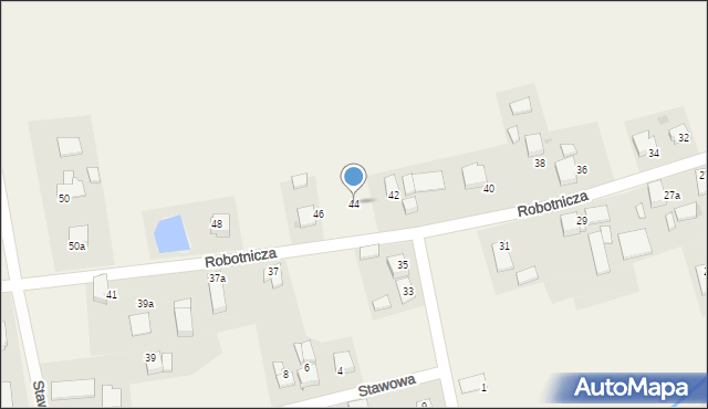 Studzionka, Robotnicza, 44, mapa Studzionka