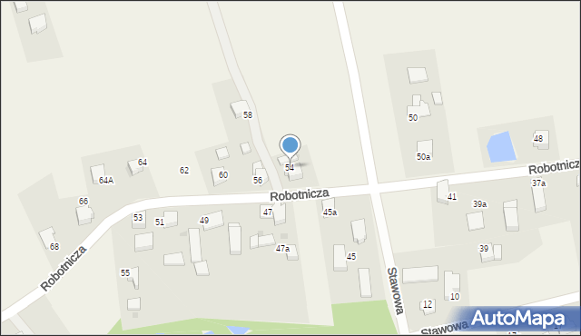 Studzionka, Robotnicza, 54, mapa Studzionka