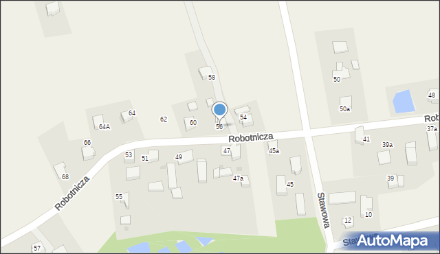 Studzionka, Robotnicza, 56, mapa Studzionka