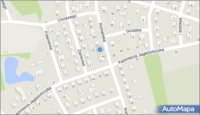 Sulejów, Romańska, 29, mapa Sulejów