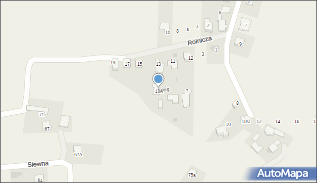 Świerczyniec, Rolnicza, 13A, mapa Świerczyniec