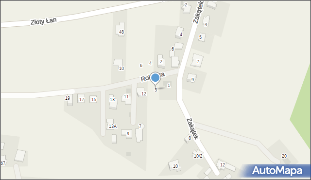 Świerczyniec, Rolnicza, 3, mapa Świerczyniec