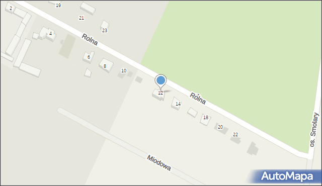 Szamocin, Rolna, 12, mapa Szamocin