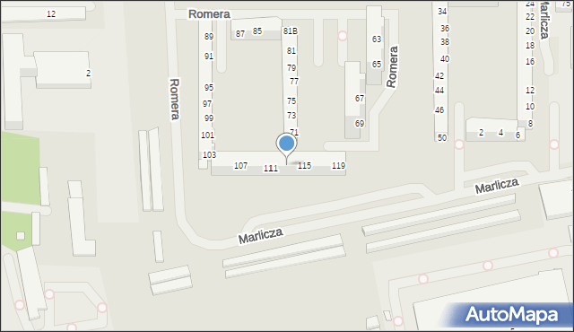 Szczecin, Romera Eugeniusza, prof., 113, mapa Szczecina