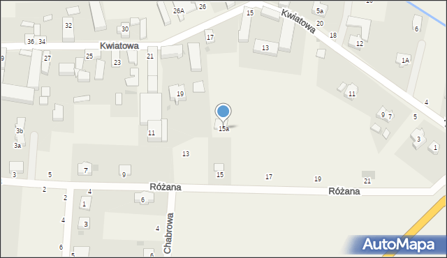 Szczytniki Małe, Różana, 15a, mapa Szczytniki Małe