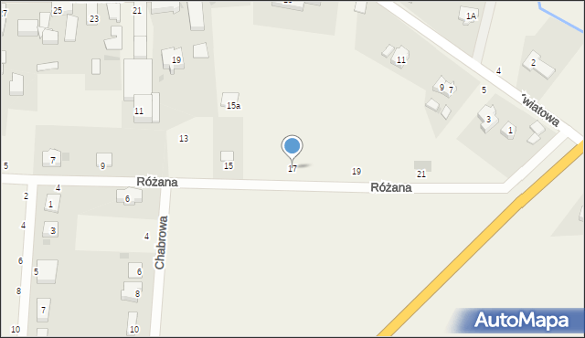 Szczytniki Małe, Różana, 17, mapa Szczytniki Małe