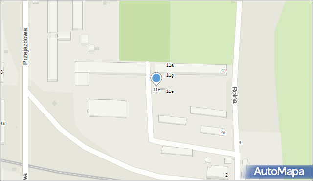 Szprotawa, Rolna, 11c, mapa Szprotawa