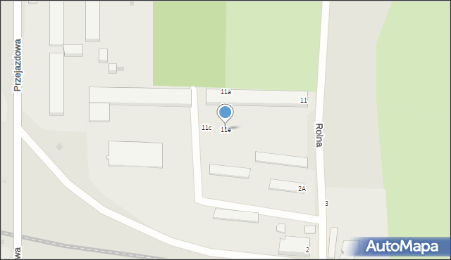Szprotawa, Rolna, 11e, mapa Szprotawa