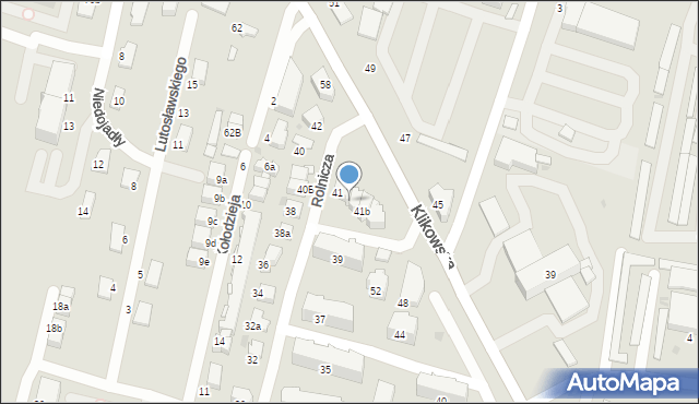 Tarnów, Rolnicza, 41a, mapa Tarnów