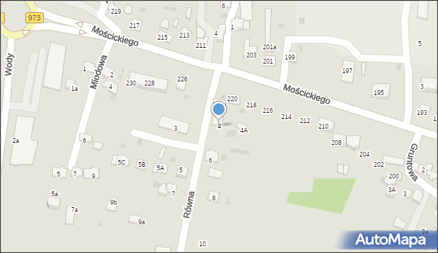 Tarnów, Równa, 4, mapa Tarnów