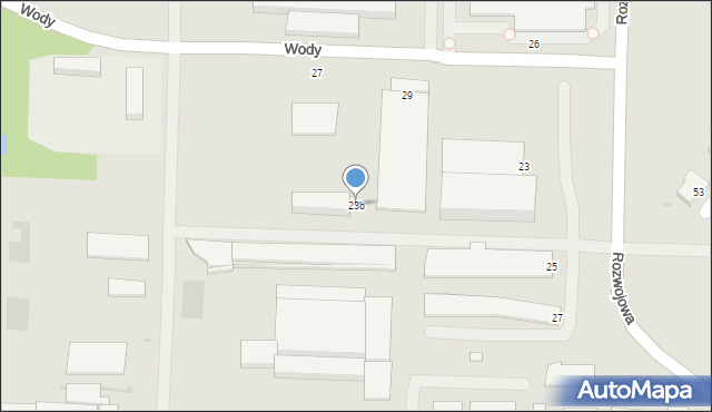 Tarnów, Rozwojowa, 23b, mapa Tarnów