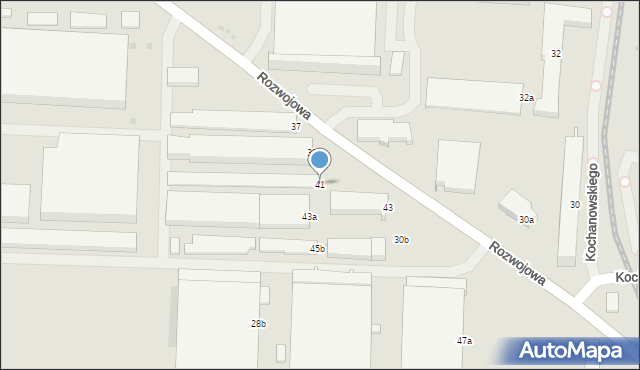 Tarnów, Rozwojowa, 41, mapa Tarnów