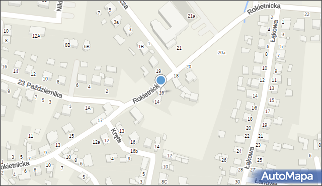 Tarnowo Podgórne, Rokietnicka, 16, mapa Tarnowo Podgórne