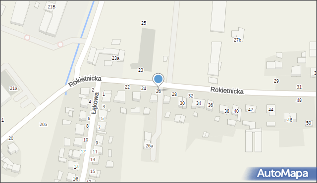 Tarnowo Podgórne, Rokietnicka, 26, mapa Tarnowo Podgórne