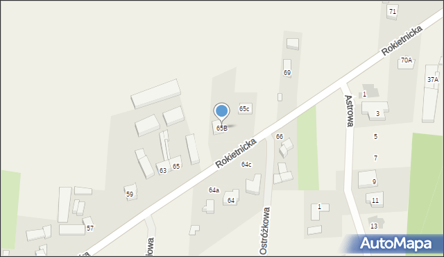 Tarnowo Podgórne, Rokietnicka, 65B, mapa Tarnowo Podgórne